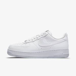 Women's Nike Air Force 1 07 Next Nature Sneakers White / Black / Metal Silver | NK649MSN