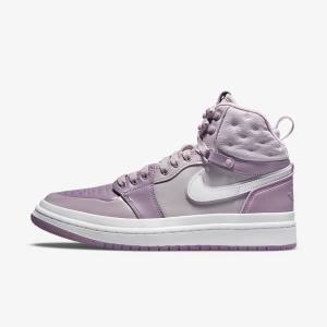 Women's Nike Air Jordan 1 Acclimate Jordan Shoes Purple / Grey / White | NK820ZMS