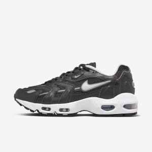 Women's Nike Air Max 96 2 Sneakers Black / Metal Silver / White | NK734KCL