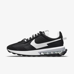 Women's Nike Air Max Pre-Day Sneakers Black / Metal Silver / White | NK318AVC