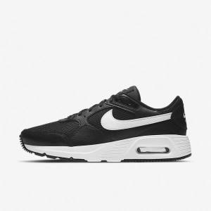 Women's Nike Air Max SC Sneakers Black / White | NK965XID