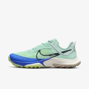 Women's Nike Air Zoom Terra Kiger 8 Trail Running Shoes Mint / Grey / Blue | NK931ZOU