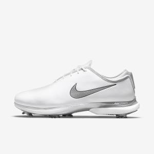 Women's Nike Air Zoom Victory Tour 2 Golf Shoes White / Metal Platinum / Black | NK962EYX