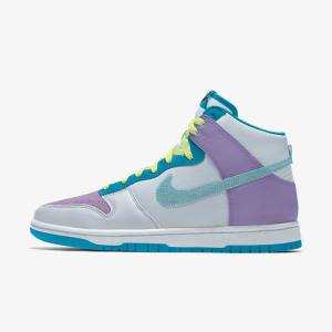 Women's Nike Dunk High By You Custom Sneakers Multicolor | NK890AEO