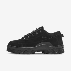 Women's Nike Lahar Low Sneakers Black / Orange / Black / Dark Grey | NK629OUY