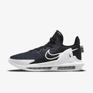 Women's Nike LeBron Witness 6 Basketball Shoes Black / Dark Obsidian / White | NK328JIP