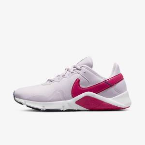 Women's Nike Legend Essential 2 Training Shoes White / Blue / Pink | NK635TSY