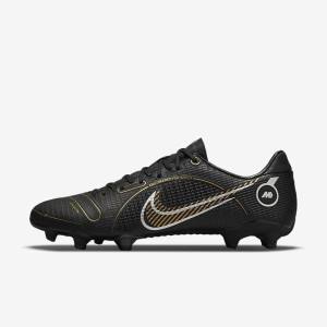 Women's Nike Mercurial Vapor 14 Academy MG Multi-Ground Football Shoes Black / Metal Silver / Grey / Metal Gold | NK153HVL