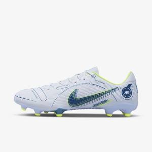 Women's Nike Mercurial Vapor 14 Academy MG Multi-Ground Football Shoes Grey / Light Blue / Blue | NK586FGK