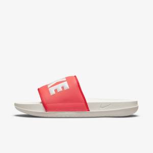 Women's Nike Offcourt Slides Red / White | NK723CIB