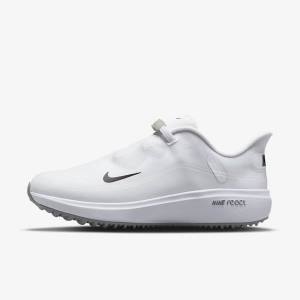 Women's Nike React Ace Tour Golf Shoes White / Light Grey / Black | NK349GCD