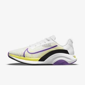 Women's Nike ZoomX SuperRep Surge Endurance Class Training Shoes White / Black / Light Lemon | NK951BYK