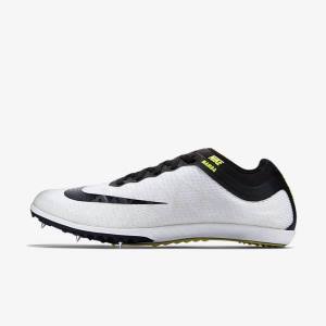 Women's Nike Zoom Mamba 3 Unisex Distance Spike Running Shoes White / Black | NK047XOQ